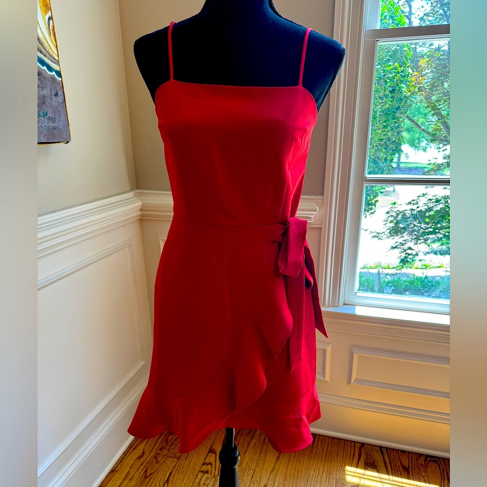 Gianni Bini, adjustable strap, red dress